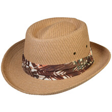 Cappello Mod. Coloniale con Foulard 100% Carta TG ASS 57-59