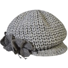 Berrettone a Maglia Donna 30% lana 10% visca 60% acrilico