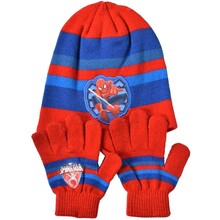 Set cuffia+guanti 'Spiderman' 100% Acrilico