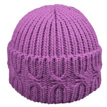 Cuffia Donna Risvolto Alto Tinta 60%Acrilico 30% Lana 10% Viscosa