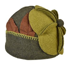 Cuffia 'Fiore' Donna Lana Cotta 80% lana 20% poliestere