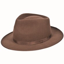 Cappello Modello Fedora Bordato 100% Lana TG M-L-XL Regolabile