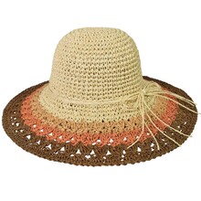 Cappello Modello Pamela Ala Colorat 100% Carta TG Unica Regolabile