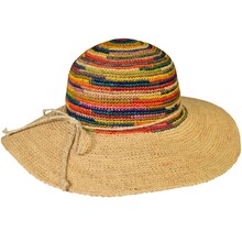Cappello Modello Pamela Rafia 100% Rafia TG Unica Regolabile