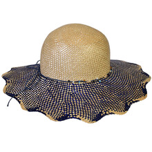 Cappello Modello Pamela Bicolore 100% Paglia