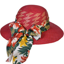 Cappello Modello Pamela Guarnita 100% Paglia